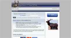 Desktop Screenshot of onlinesales.wildlife.state.nm.us