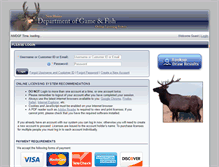 Tablet Screenshot of onlinesales.wildlife.state.nm.us