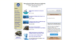 Desktop Screenshot of mwra.state.ma.us