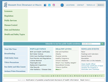 Tablet Screenshot of msdh.state.ms.us