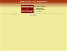 Tablet Screenshot of jisemu.courts.state.md.us