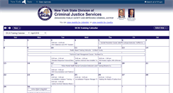 Desktop Screenshot of calendar.dcjs.state.ny.us