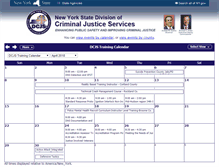 Tablet Screenshot of calendar.dcjs.state.ny.us