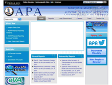 Tablet Screenshot of apa.state.va.us