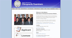 Desktop Screenshot of chiro.state.al.us