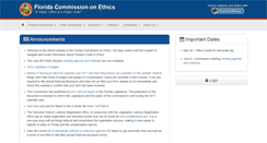 Desktop Screenshot of ethics.state.fl.us