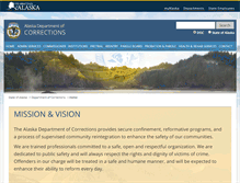 Tablet Screenshot of correct.state.ak.us