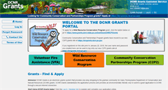 Desktop Screenshot of grants.dcnr.state.pa.us