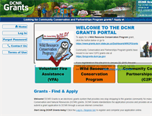 Tablet Screenshot of grants.dcnr.state.pa.us
