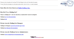 Desktop Screenshot of lists.state.tx.us