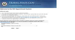 Desktop Screenshot of evisaforms.state.gov