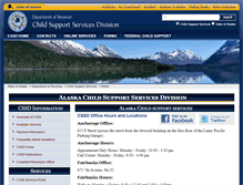 Tablet Screenshot of csed.state.ak.us