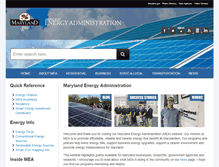 Tablet Screenshot of energy.state.md.us