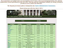 Tablet Screenshot of floridacapitalcases.state.fl.us