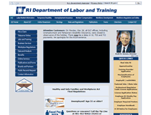 Tablet Screenshot of dlt.state.ri.us