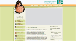 Desktop Screenshot of naturalheritage.state.pa.us