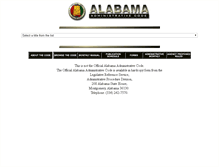 Tablet Screenshot of alabamaadministrativecode.state.al.us