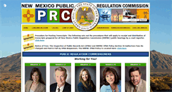 Desktop Screenshot of nmprc.state.nm.us