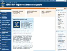Tablet Screenshot of crb.state.ri.us