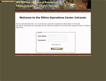 Tablet Screenshot of lutra.dnr.state.wv.us