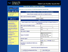 Tablet Screenshot of ncchildcaresearch.dhhs.state.nc.us