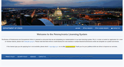 Desktop Screenshot of mylicense.state.pa.us