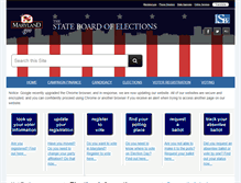 Tablet Screenshot of elections.state.md.us