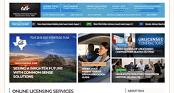 Desktop Screenshot of license.state.tx.us