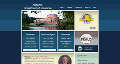 Desktop Screenshot of insurance.state.al.us