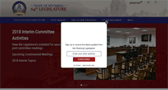 Desktop Screenshot of legisweb.state.wy.us