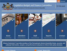 Tablet Screenshot of lbfc.legis.state.pa.us