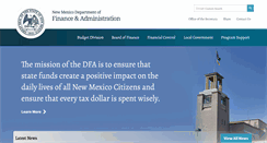 Desktop Screenshot of nmdfa.state.nm.us