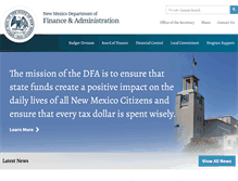 Tablet Screenshot of nmdfa.state.nm.us
