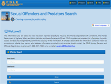 Tablet Screenshot of offender.fdle.state.fl.us