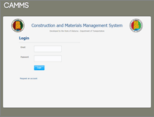 Tablet Screenshot of cammsweb.dot.state.al.us