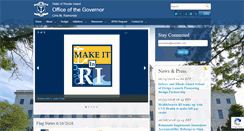 Desktop Screenshot of governor.state.ri.us