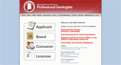 Desktop Screenshot of algeobd.state.al.us
