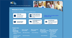 Desktop Screenshot of hcsis.state.pa.us
