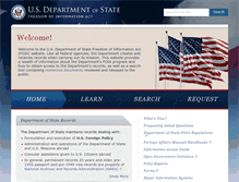 Tablet Screenshot of foia.state.gov