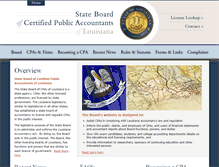 Tablet Screenshot of cpaboard.state.la.us