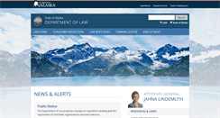 Desktop Screenshot of law.state.ak.us