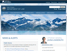 Tablet Screenshot of law.state.ak.us