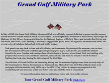 Tablet Screenshot of grandgulfpark.state.ms.us