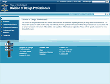 Tablet Screenshot of bdp.state.ri.us