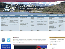 Tablet Screenshot of cwcb.state.co.us
