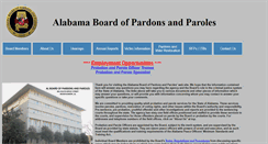 Desktop Screenshot of paroles.state.al.us