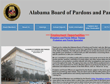 Tablet Screenshot of paroles.state.al.us