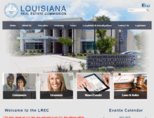 Tablet Screenshot of lrec.state.la.us