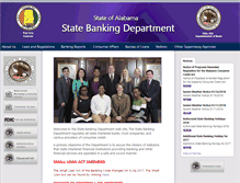 Tablet Screenshot of bank.state.al.us
