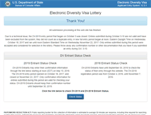 Tablet Screenshot of dvlottery.state.gov